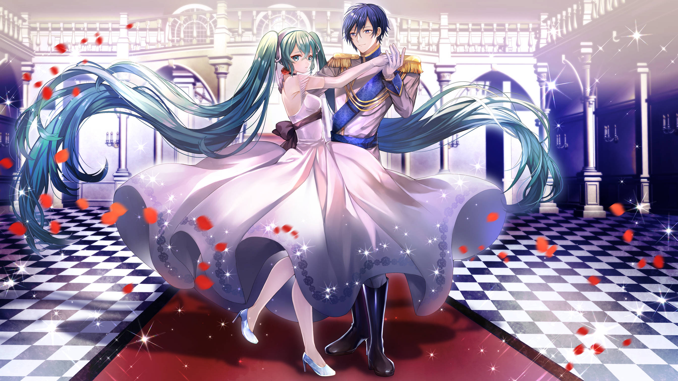 アニメダンスレッドカーペット 壁紙