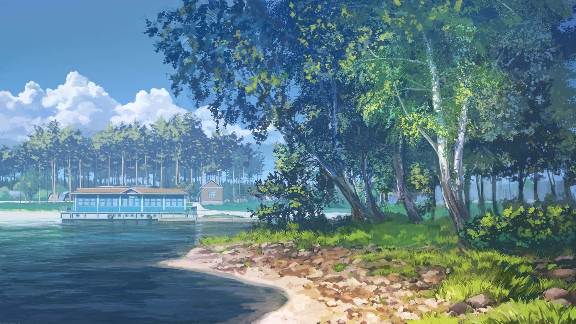 アニメパークアイランドデイ背景 壁紙