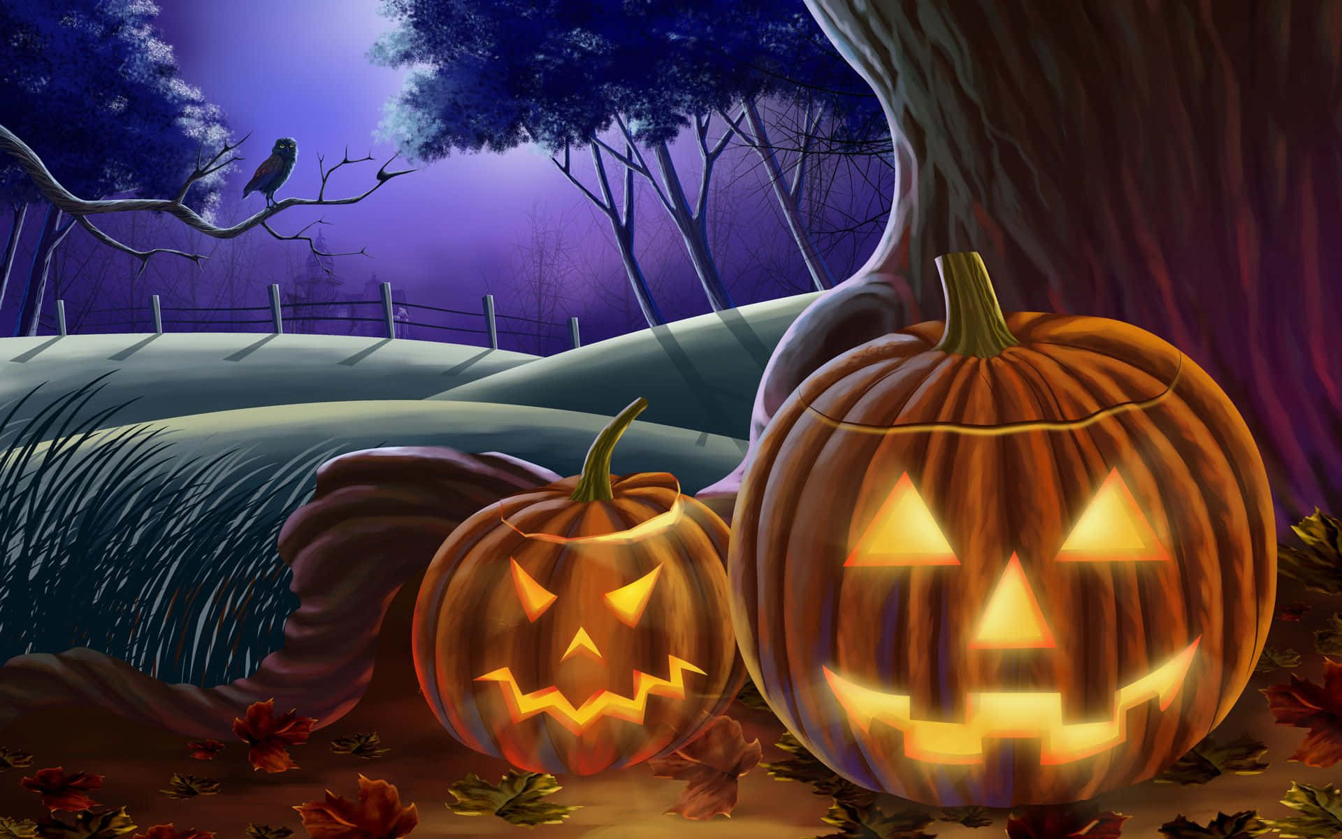 アニメーションのハロウィンカボチャ 壁紙