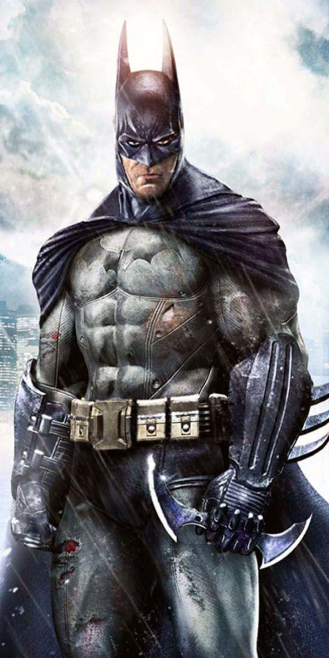 アニメーションスーパーヒーロークリップアート バットマン アーカムシティ 背景 壁紙