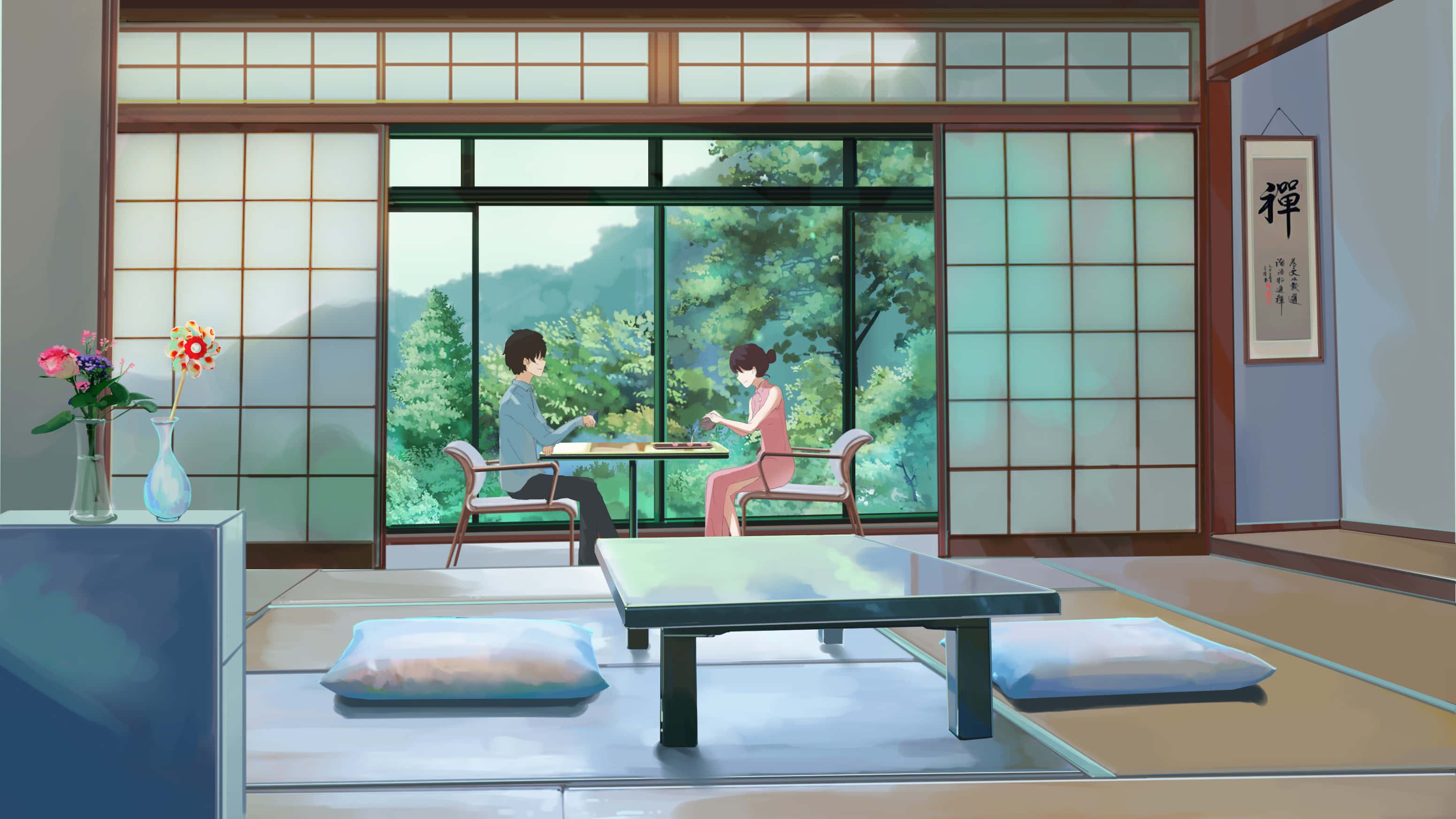 アニメ好きが集う、くつろぎの部屋 壁紙