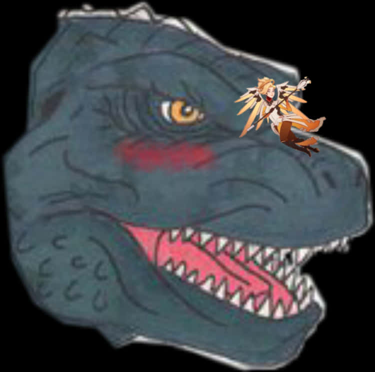 アニメ版ゴジラとキャラクターのクロスオーバー 壁紙