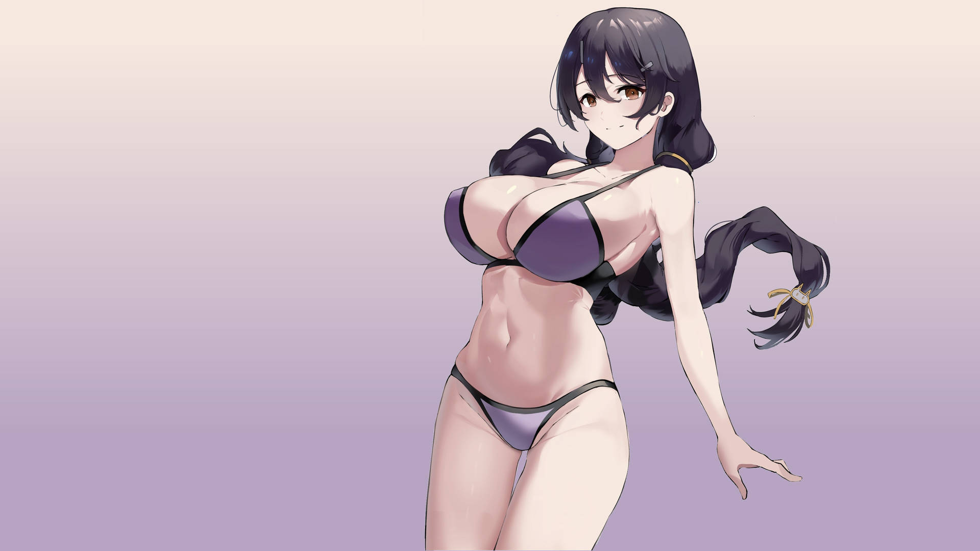 アニメ風 女の子 バスト ビキニ
