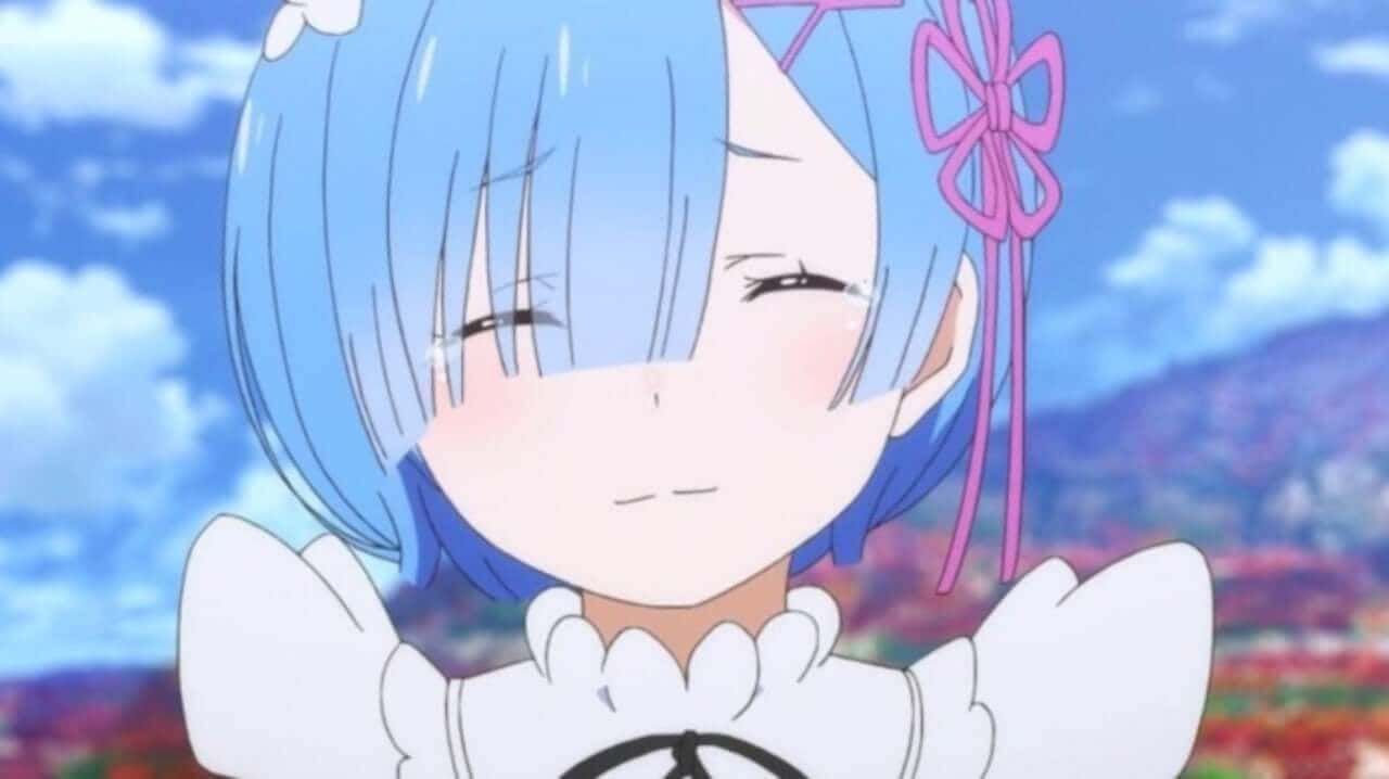 アニメ風の笑顔の女の子アイコン 壁紙