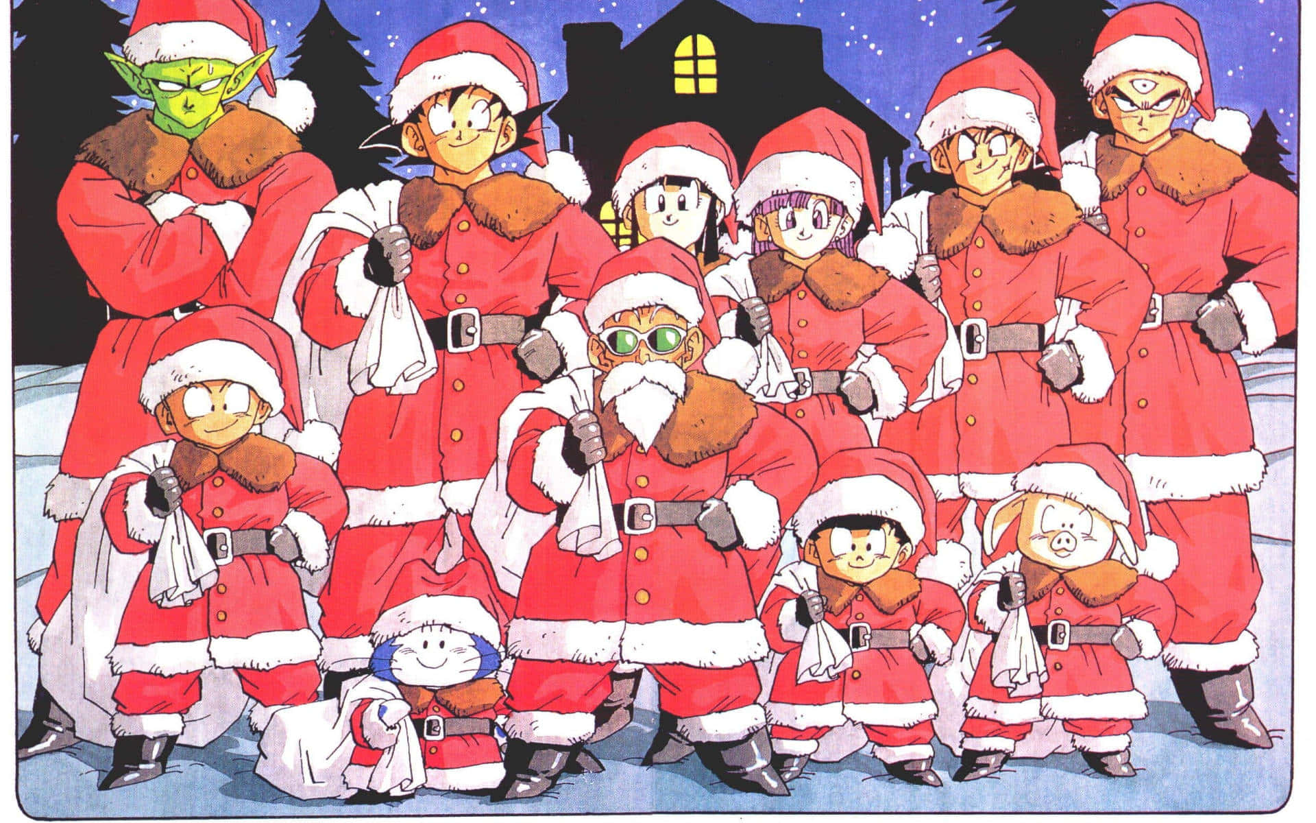 アニメ風の背景でクリスマスの雰囲気を盛り上げよう！ 壁紙