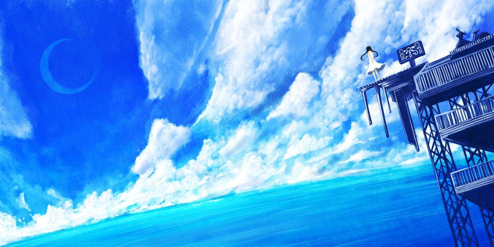少女 アニメ 青空