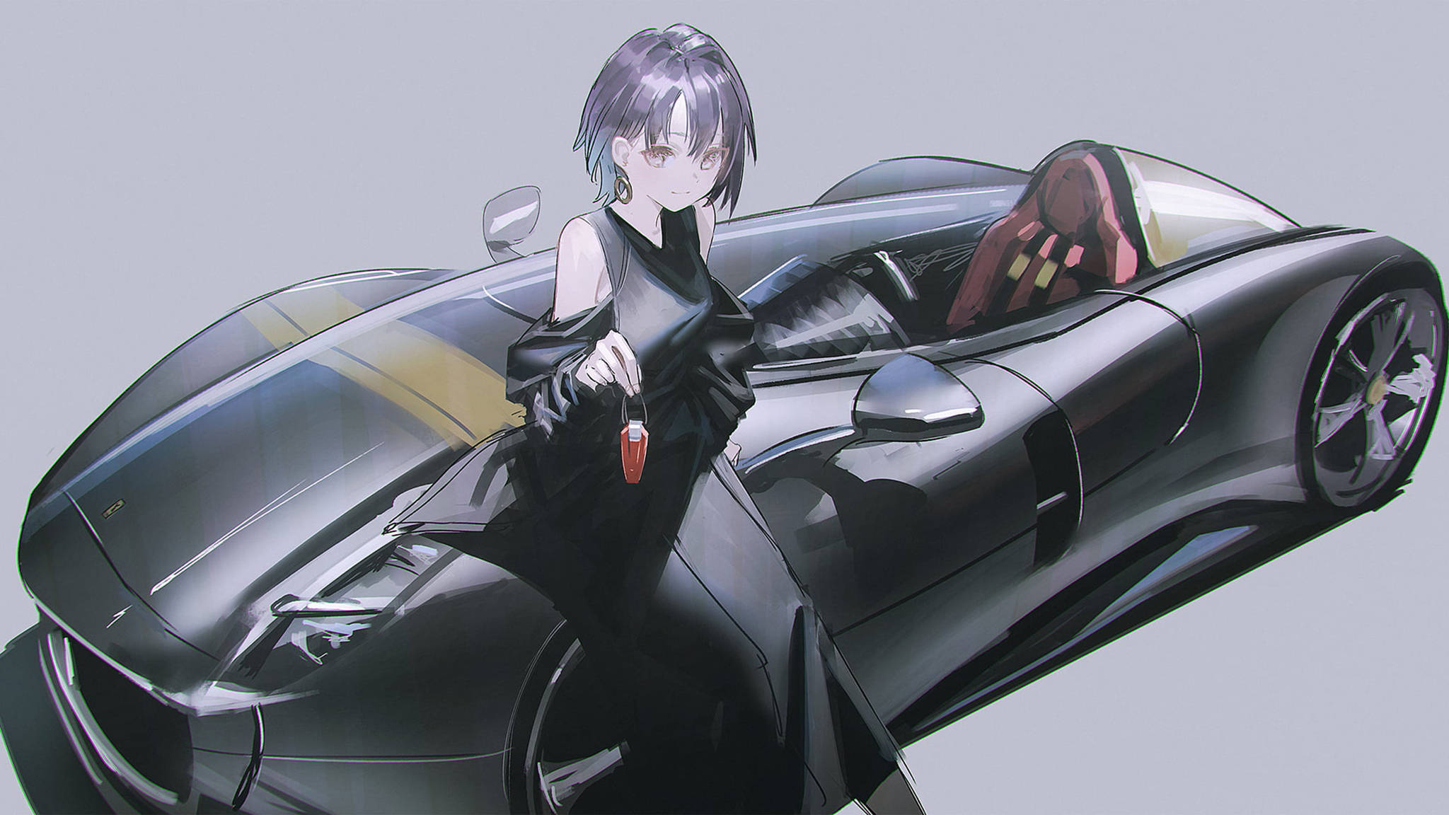 アニメ風フェラーリ・モンツァ 壁紙