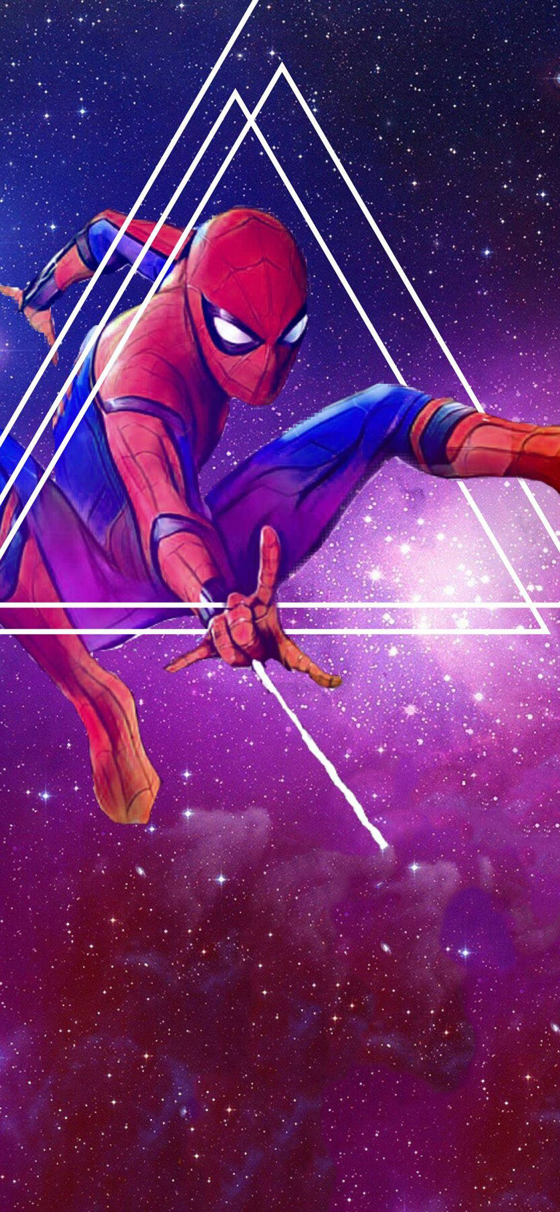 アベンジャーズアートワーク スパイダーマン iPhone 壁紙