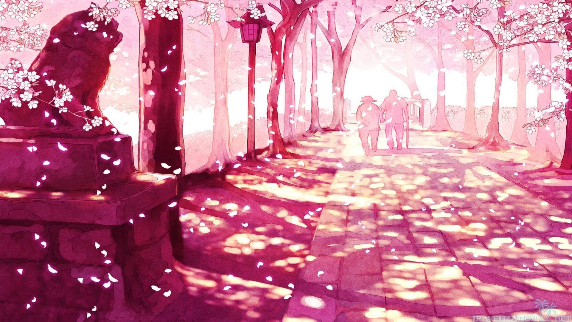 アートな桜の美観 壁紙