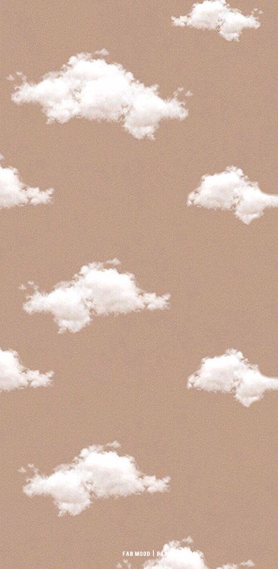 アートな茶色い空 壁紙