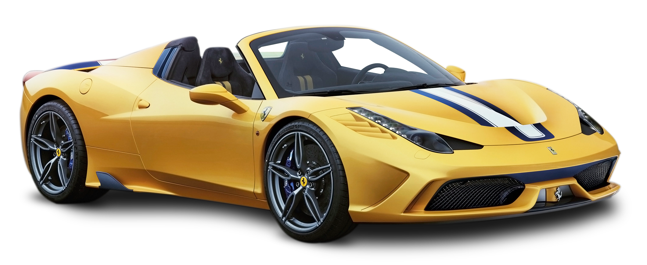イエローのオープンカー スポーツカー 壁紙