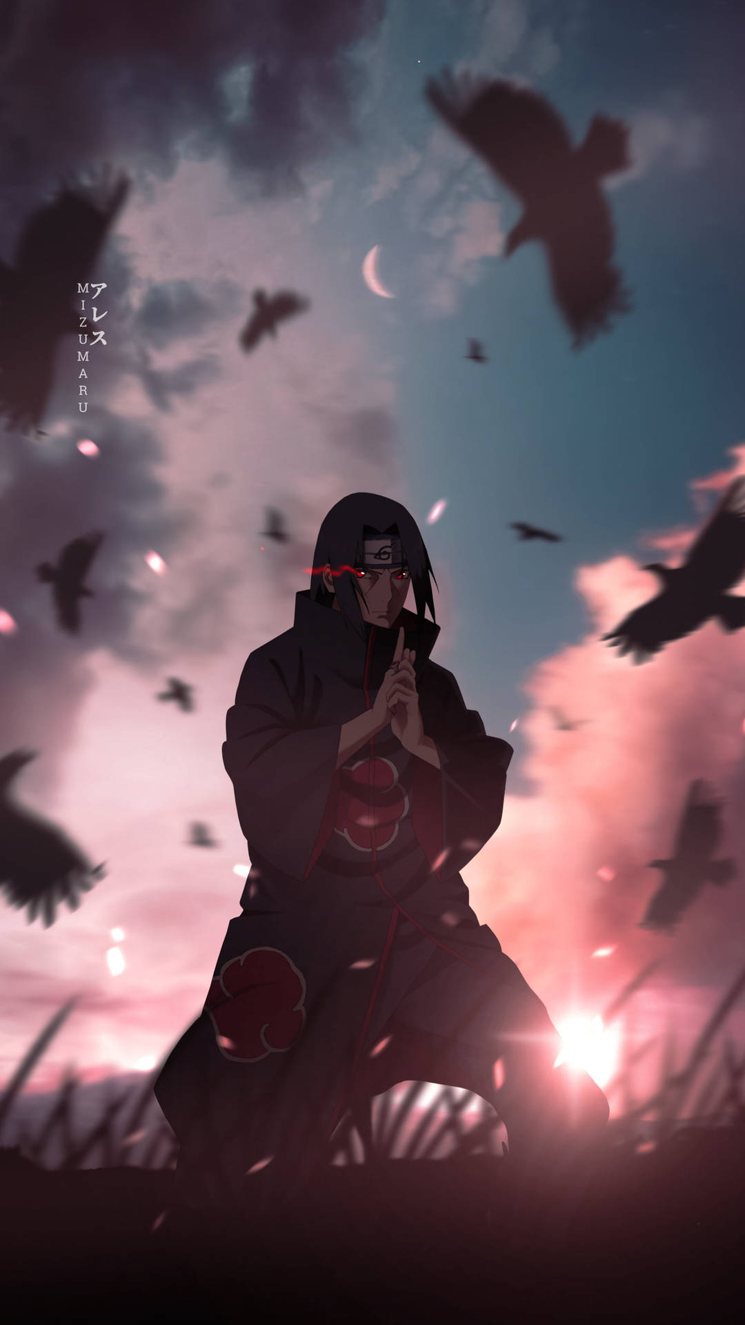 うちはイタチ、NARUTO -ナルト- のキャラクター モバイル 4K — ナルト 4K GIF 壁紙