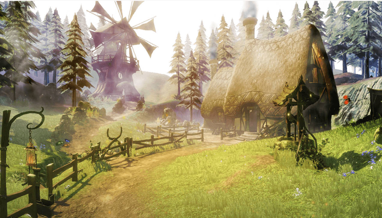 インタラクティブなファンタジー背景 壁紙
