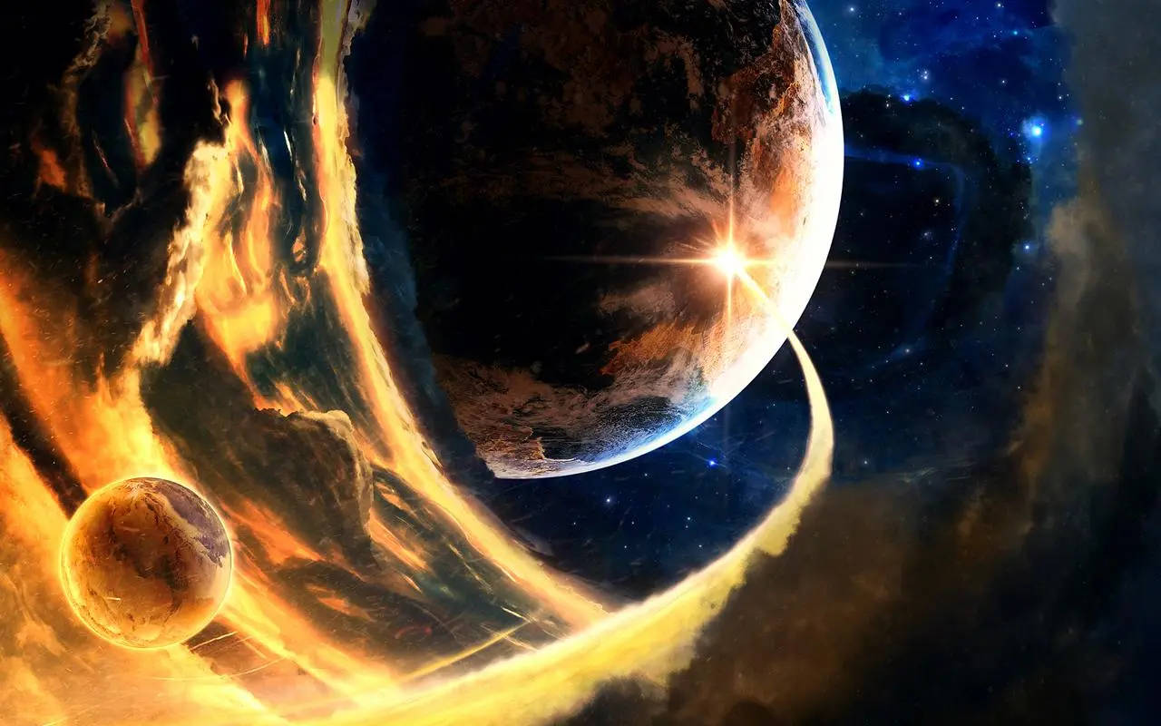 インタラクティブな太陽フレア 壁紙