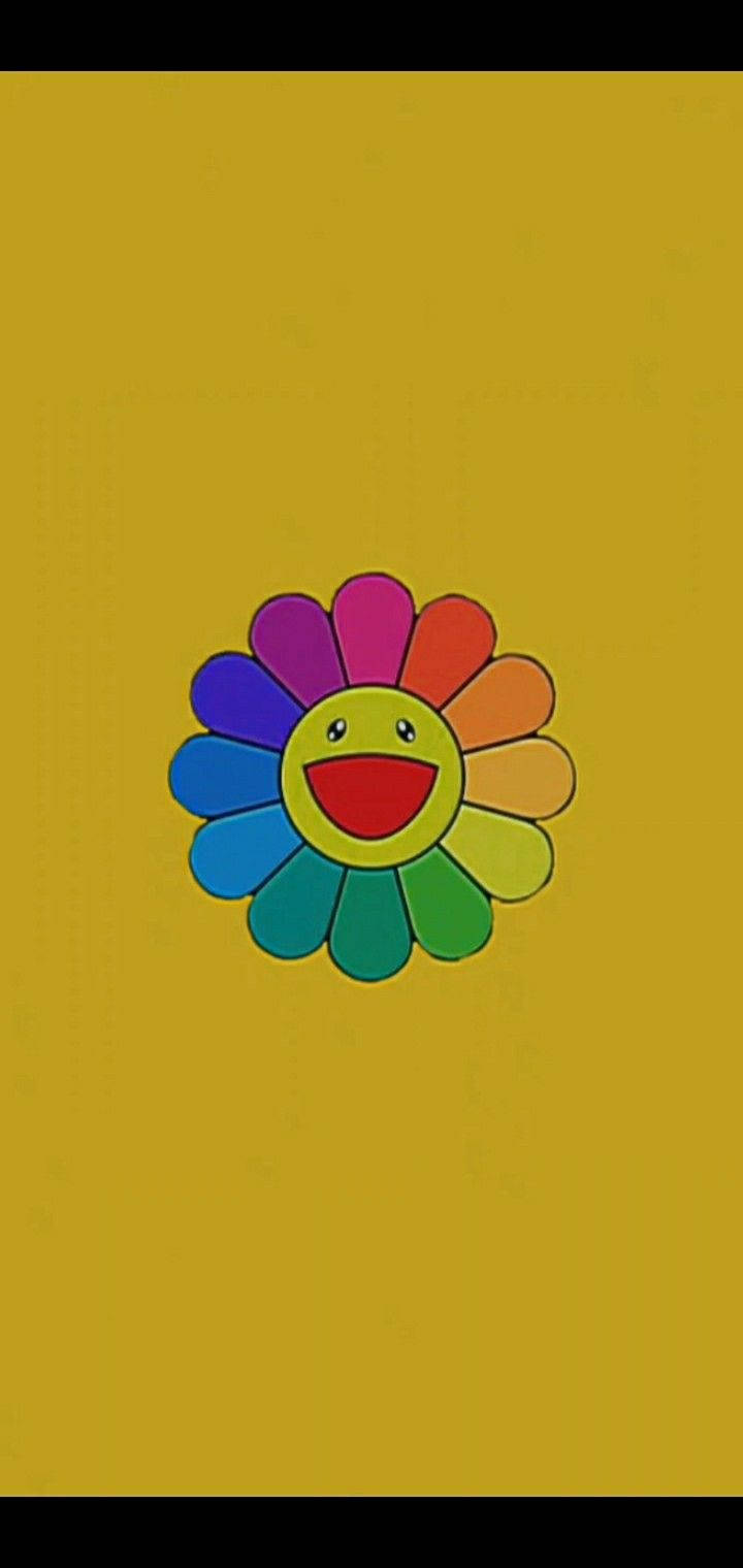 インディーキッド美学の笑顔の花 壁紙