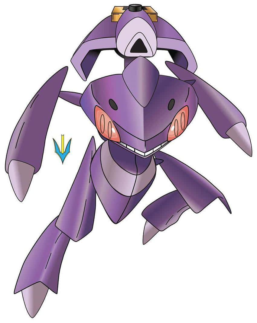 インパクトあるゲノセクトのポケモンイラスト 壁紙