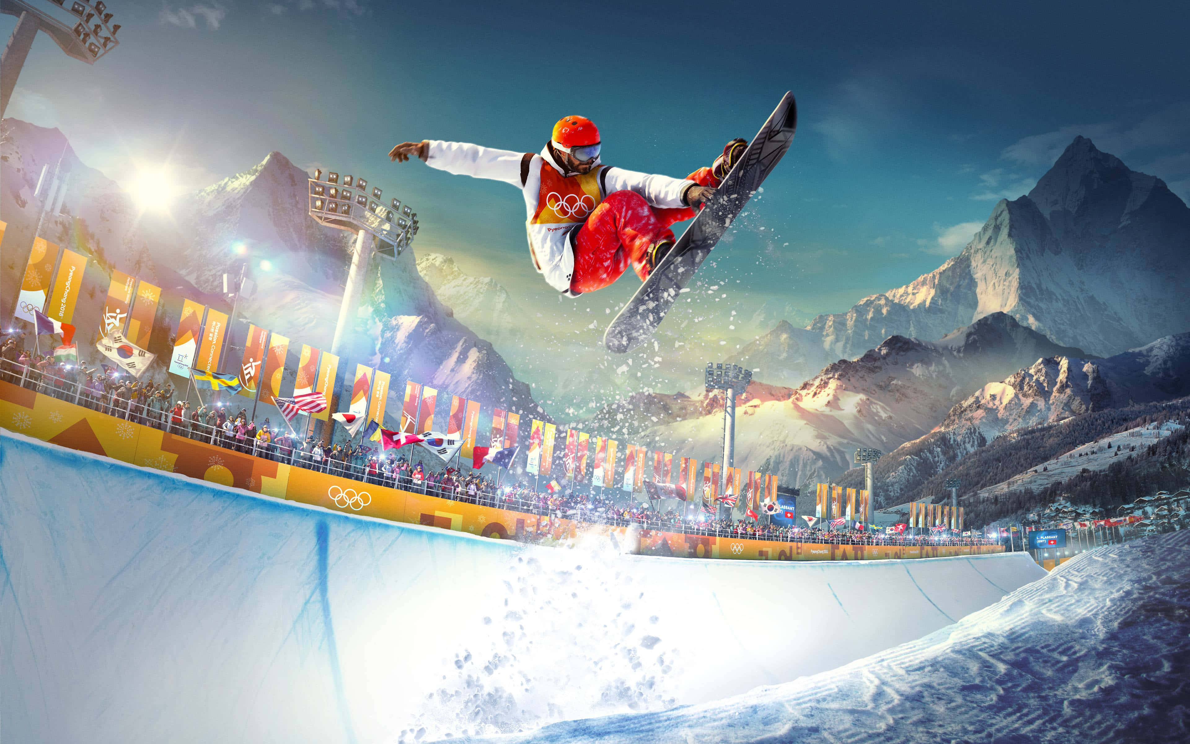 エキサイティングなウィンターゲームズアクション 壁紙