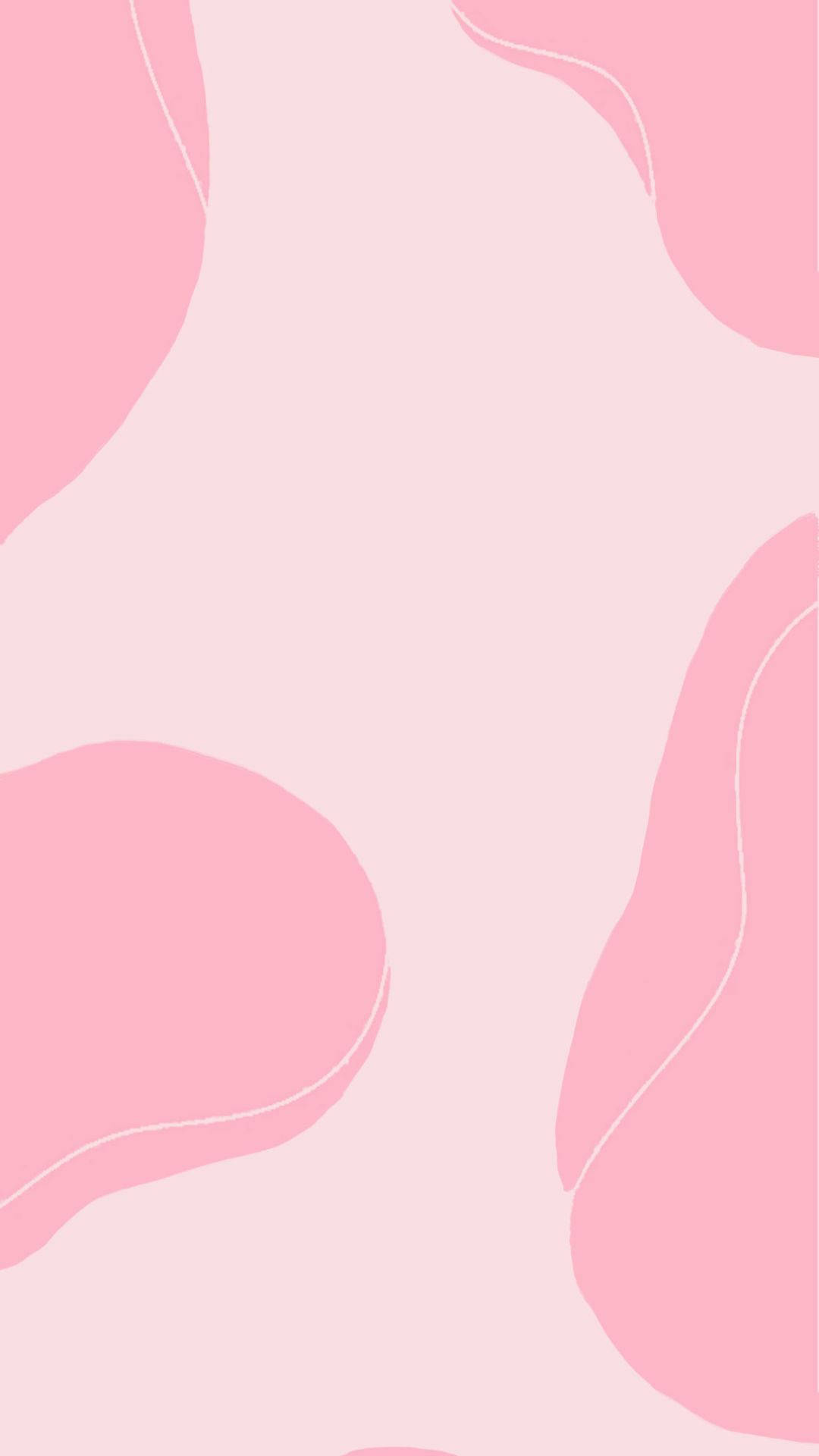 エステティックなピンクの抽象画 壁紙