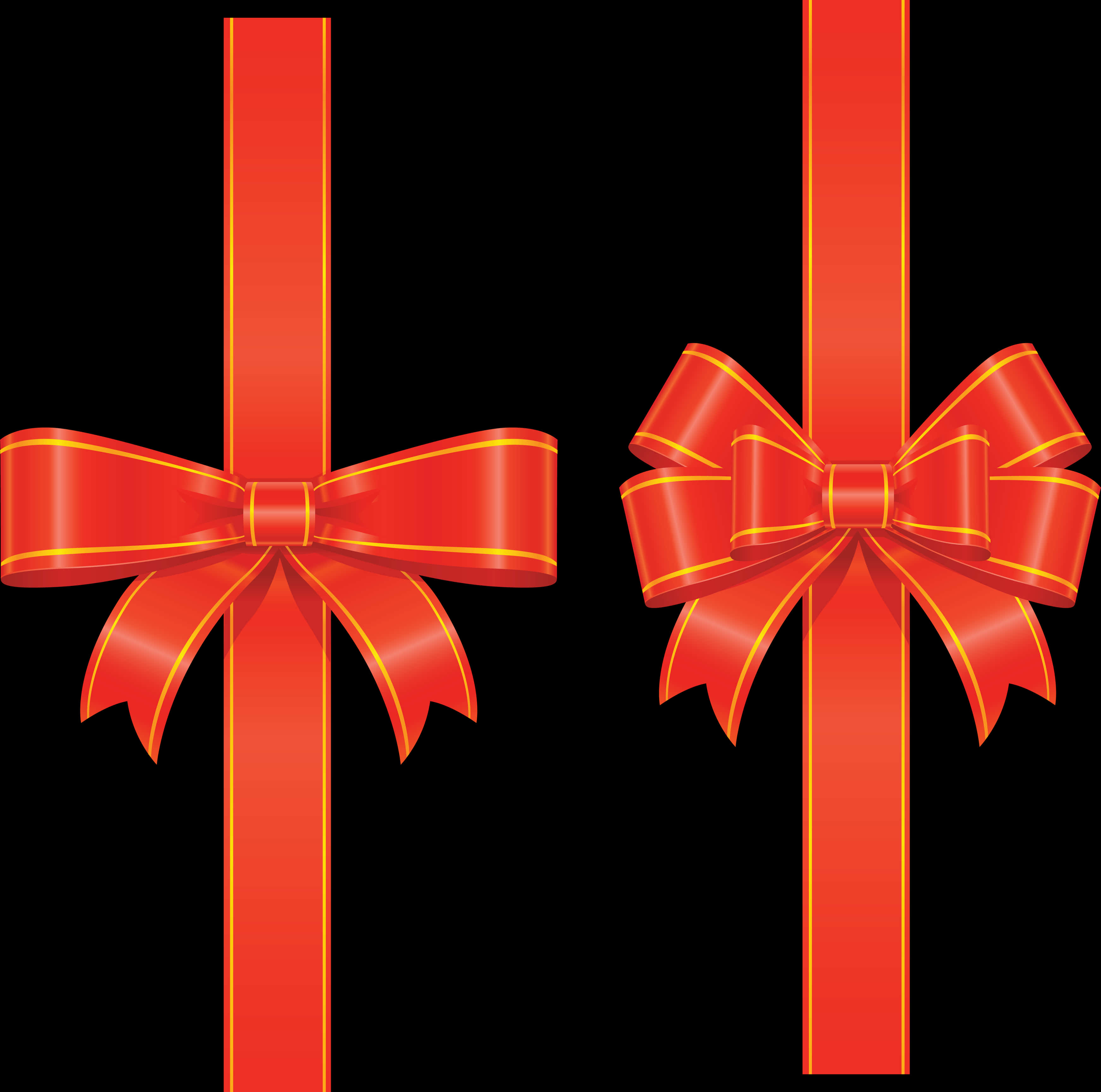 エレガントな赤いリボンの蝶結び 壁紙
