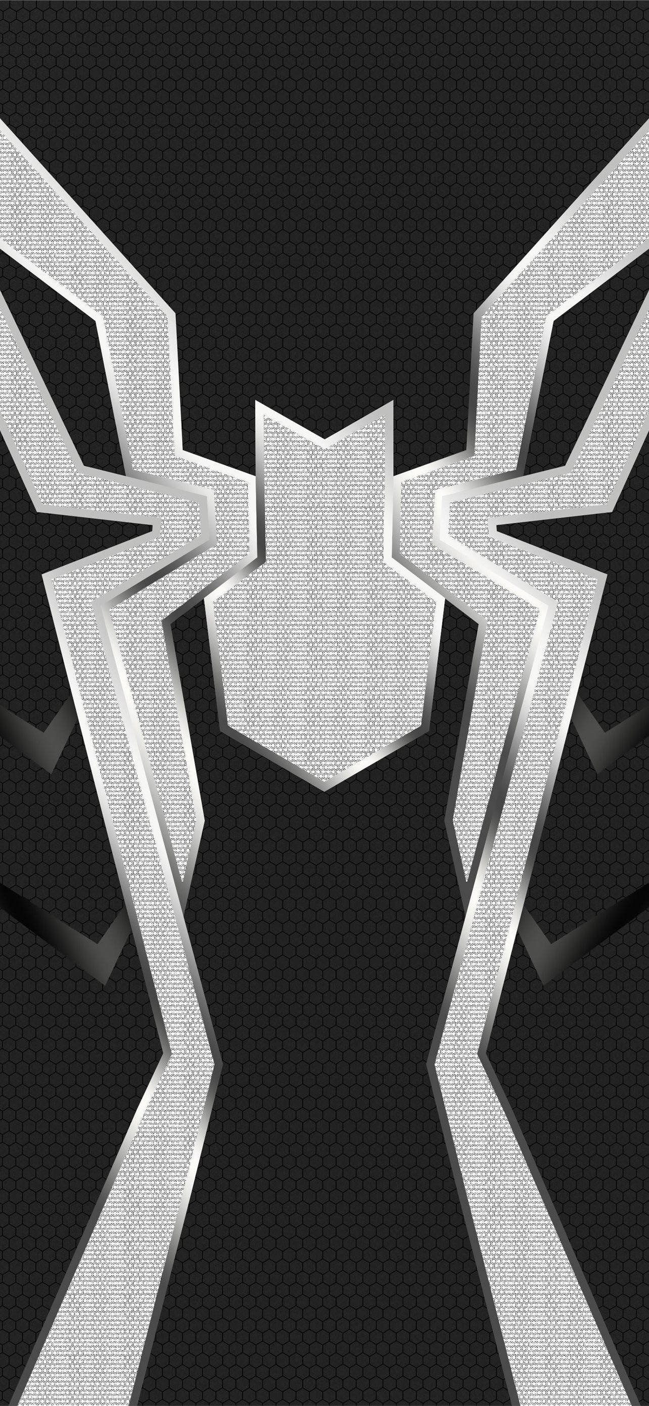 オルタナティブ スパイダーマン ホワイトロゴ ブラック 壁紙