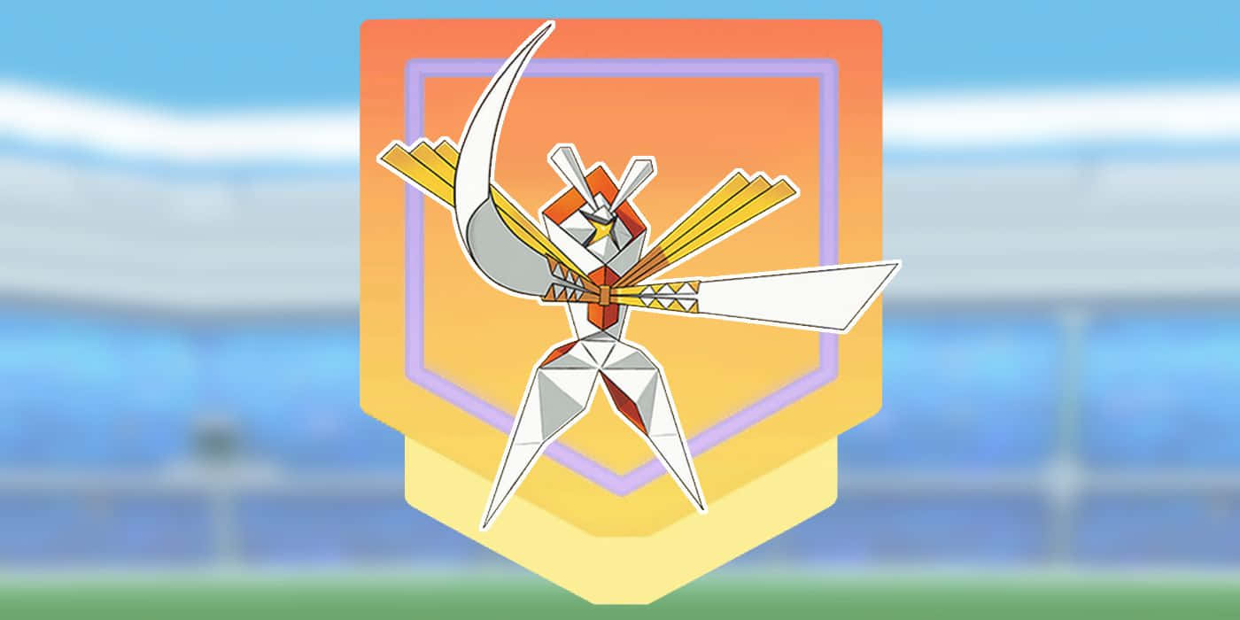 オレンジ背景のカータナポケモン 壁紙