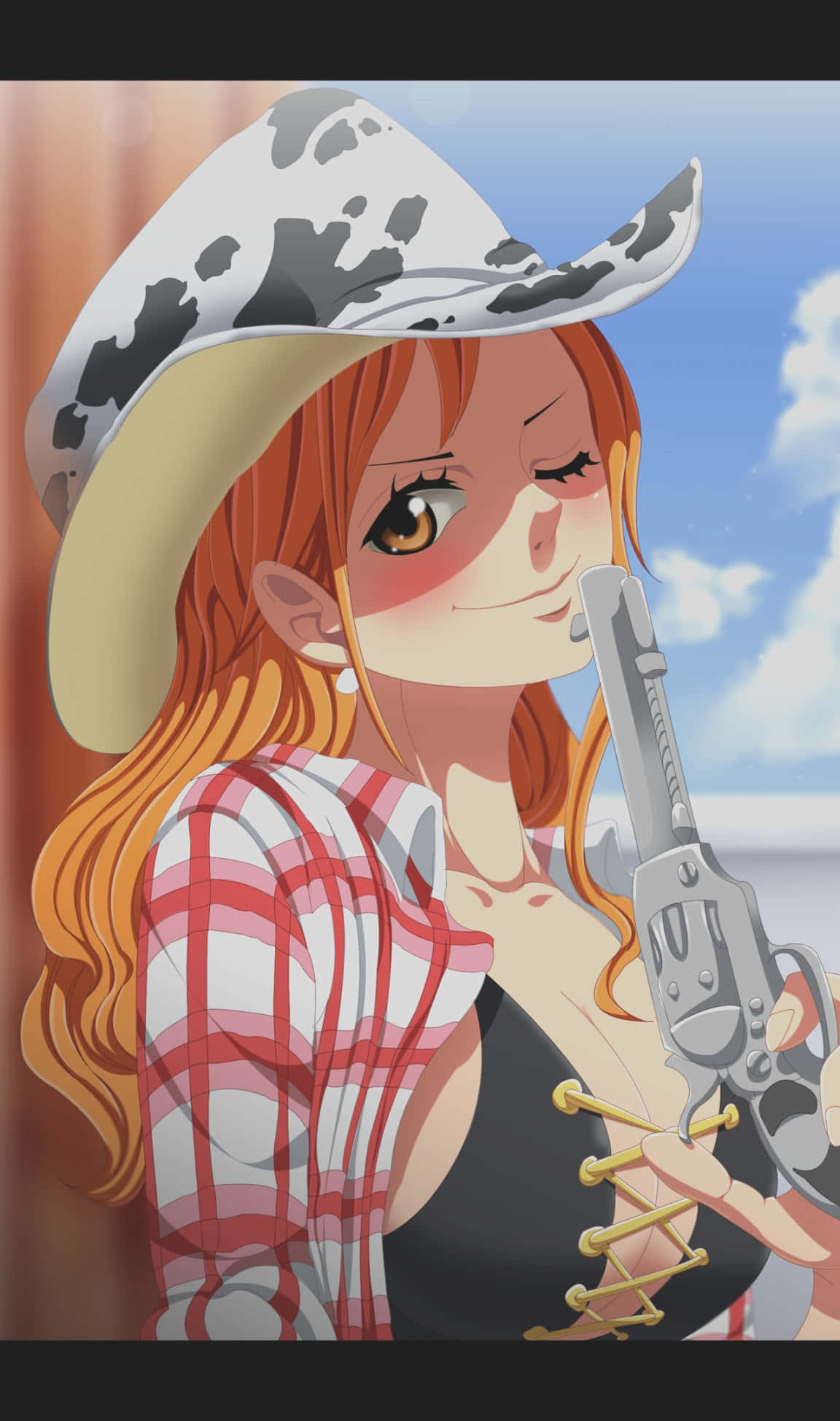 カウボーイ姿のナミ ワンピースアニメ 壁紙