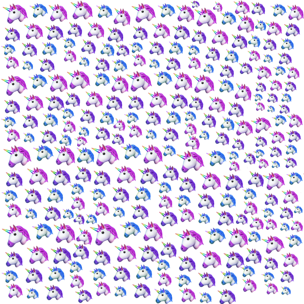 カラフルなユニコーンのパターン背景 壁紙
