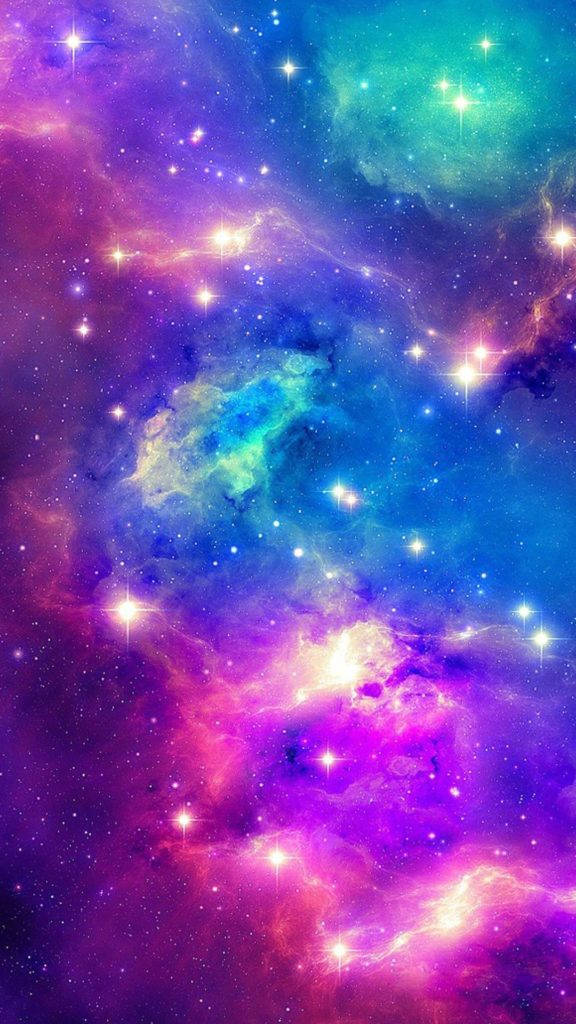 カラフルな宇宙のSamsung Galaxy Note 3 壁紙