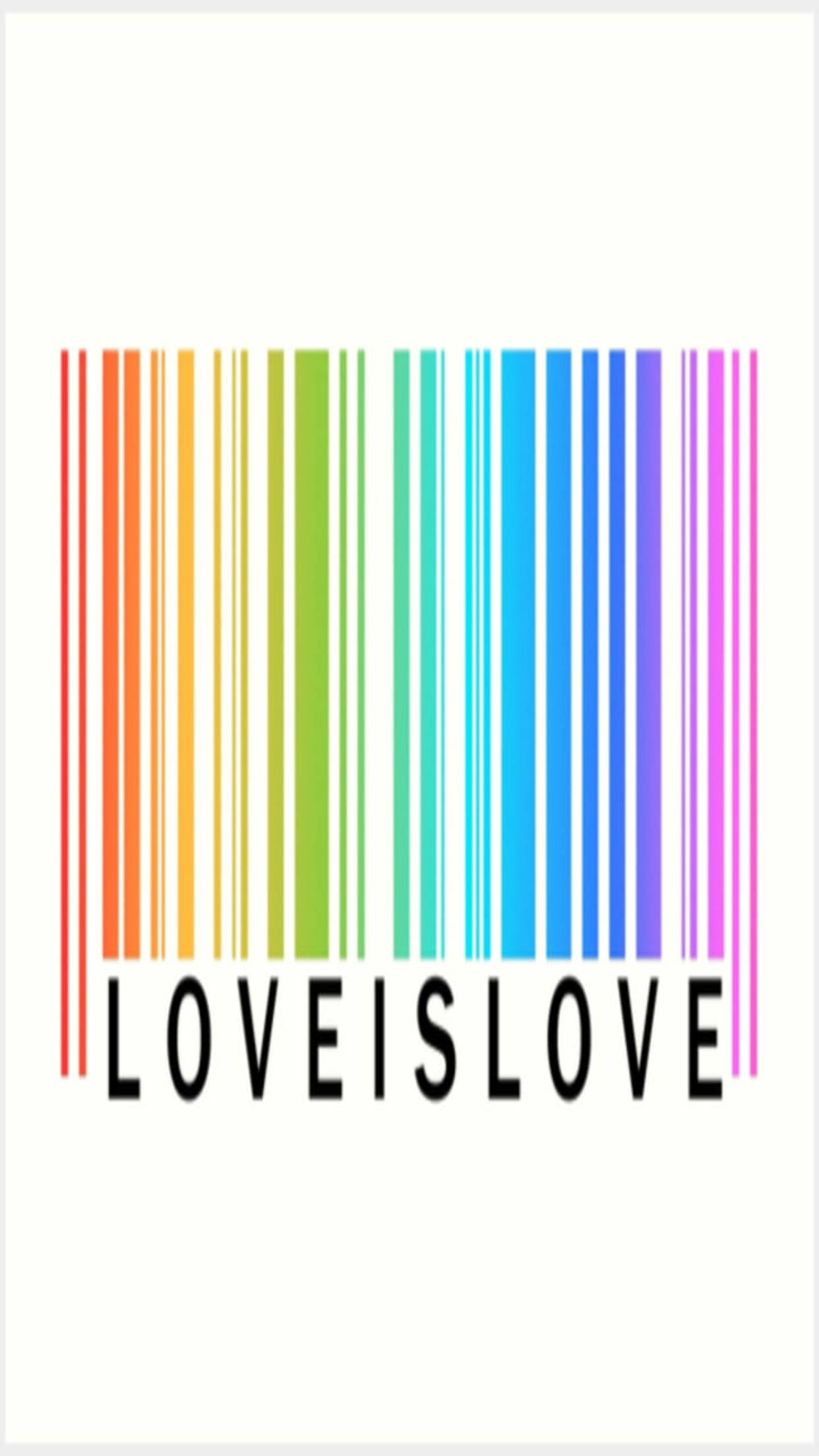 カラフルバーコードLGBT Phone 壁紙
