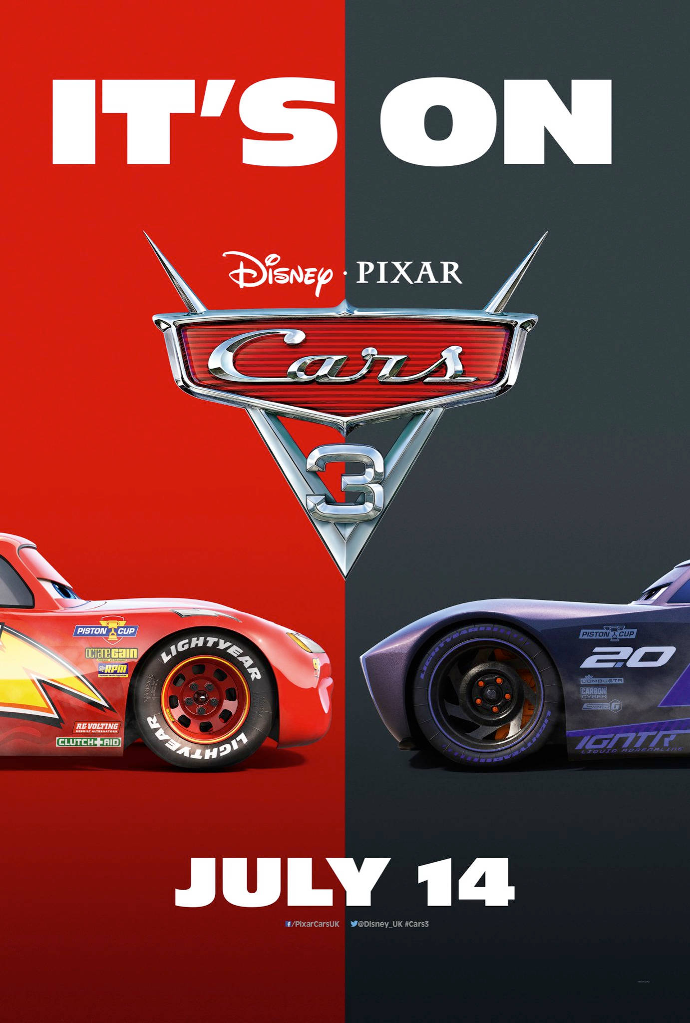 カーズ3 ポスター ライトニング vs ジャクソン 壁紙