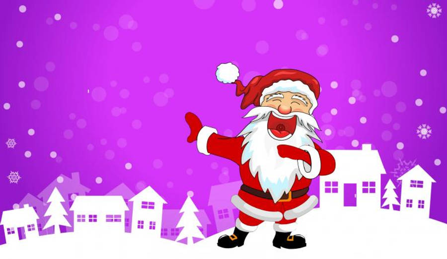 カートゥーンサンタクロース おかしなクリスマス 壁紙