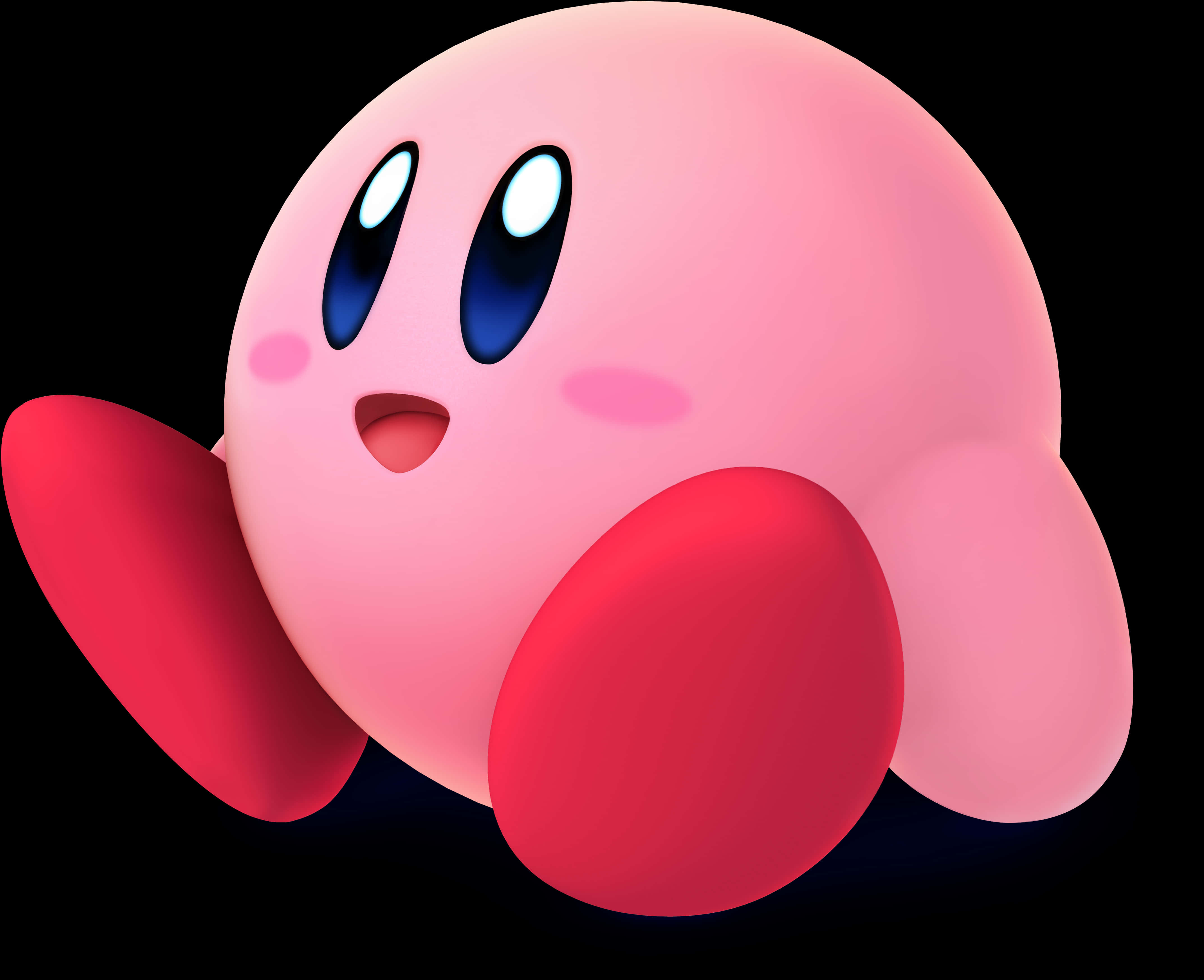カービィの象徴的なピンクのキャラクター 壁紙