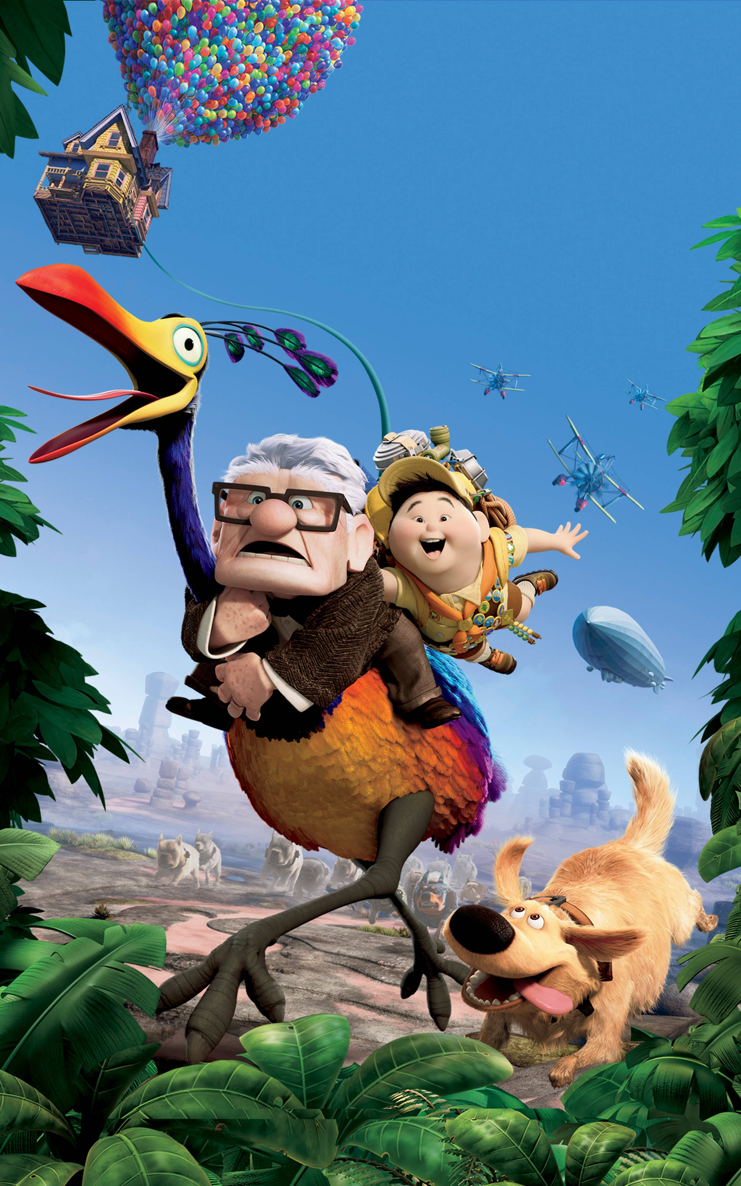 カールじいさんの空飛ぶ家 ディズニー映画ポスター 壁紙