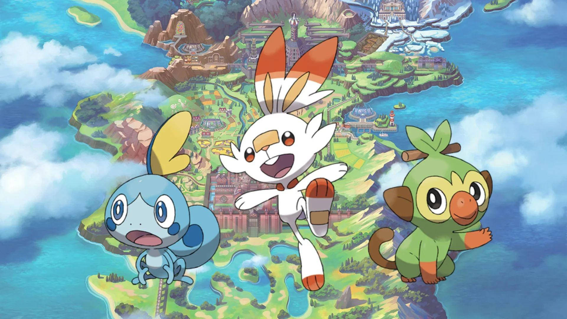ガラル地方のほのおタイプポケモン、ヒバニー 壁紙
