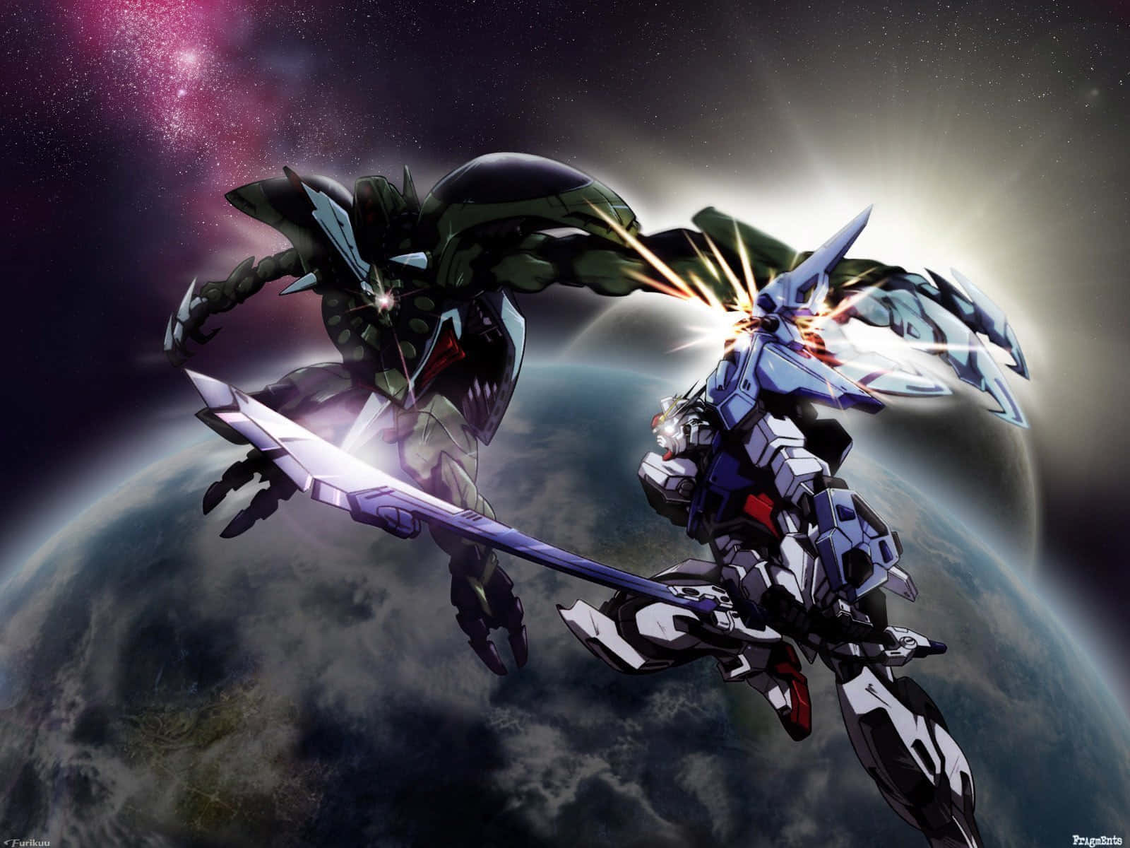 ガンダム デスクトップ 宇宙での戦い 壁紙