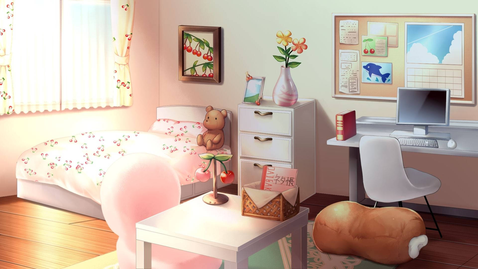 ガーリーなアニメ部屋 壁紙