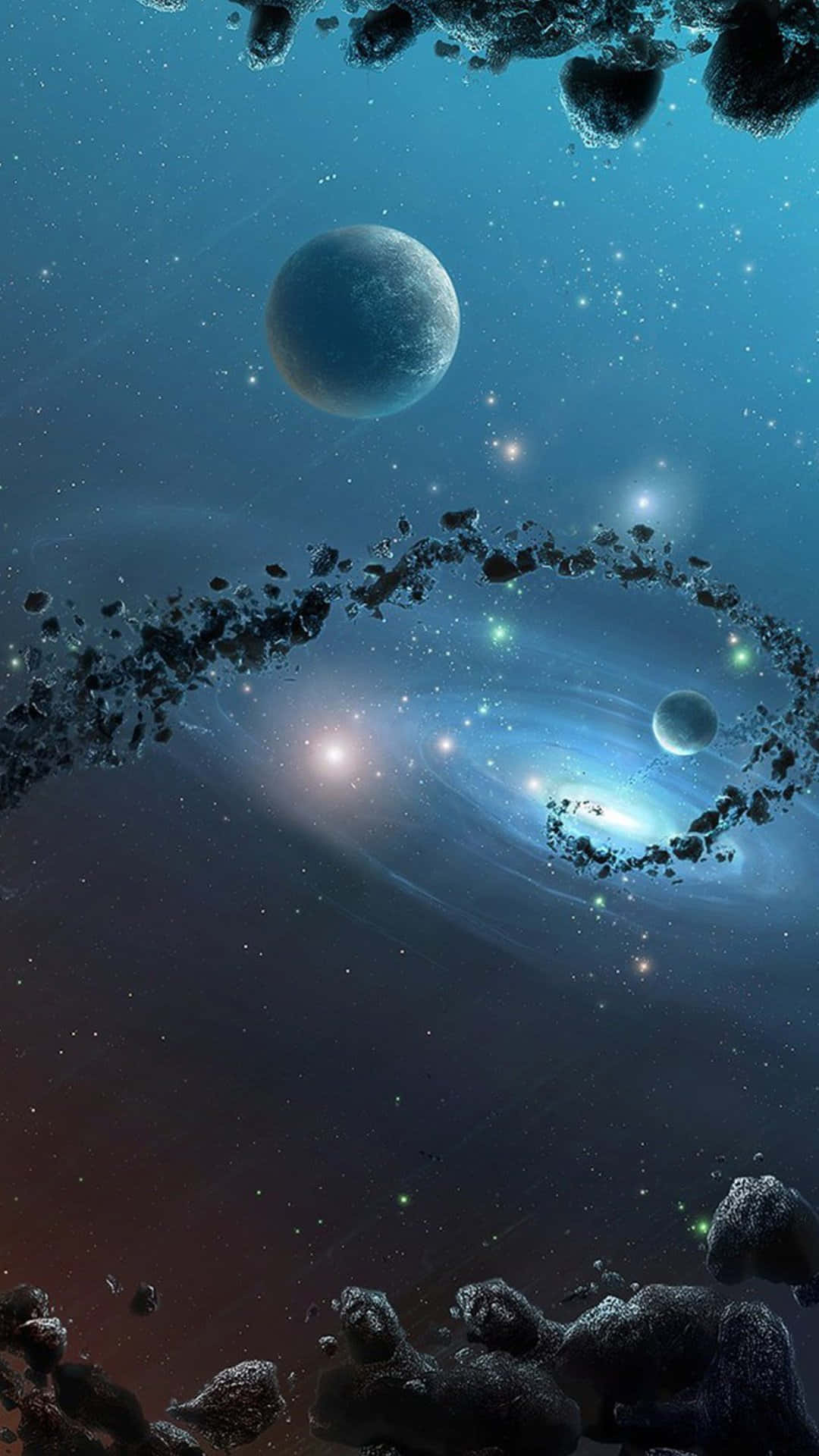 ギャラクシーS5 宇宙の惑星 壁紙