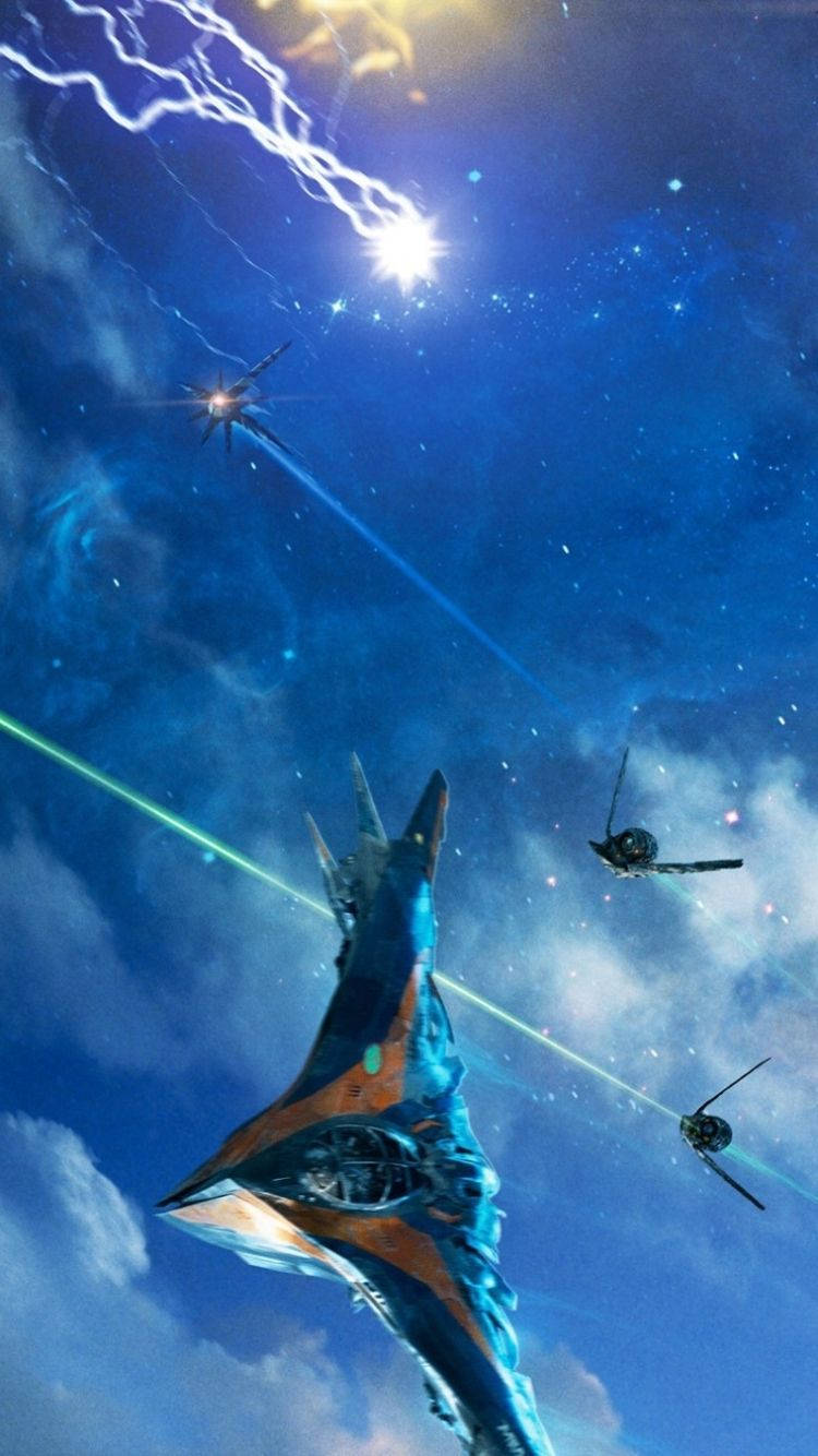 ギャラクシーガーディアンズ ミラノ宇宙船 4K 壁紙