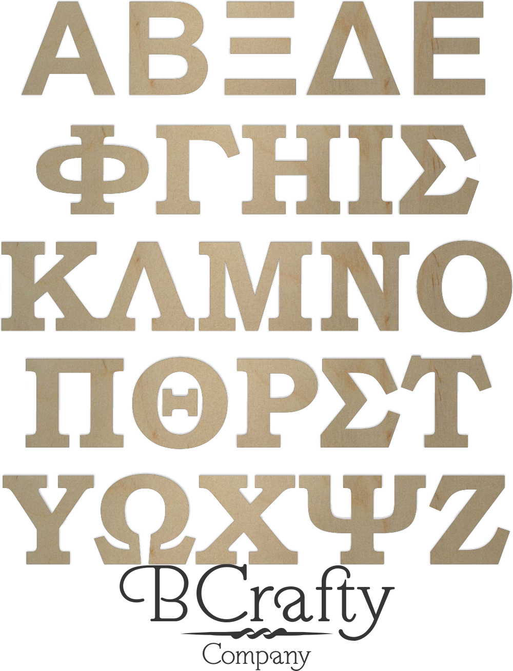 ギリシャ文字 木製レターパーツ 壁紙