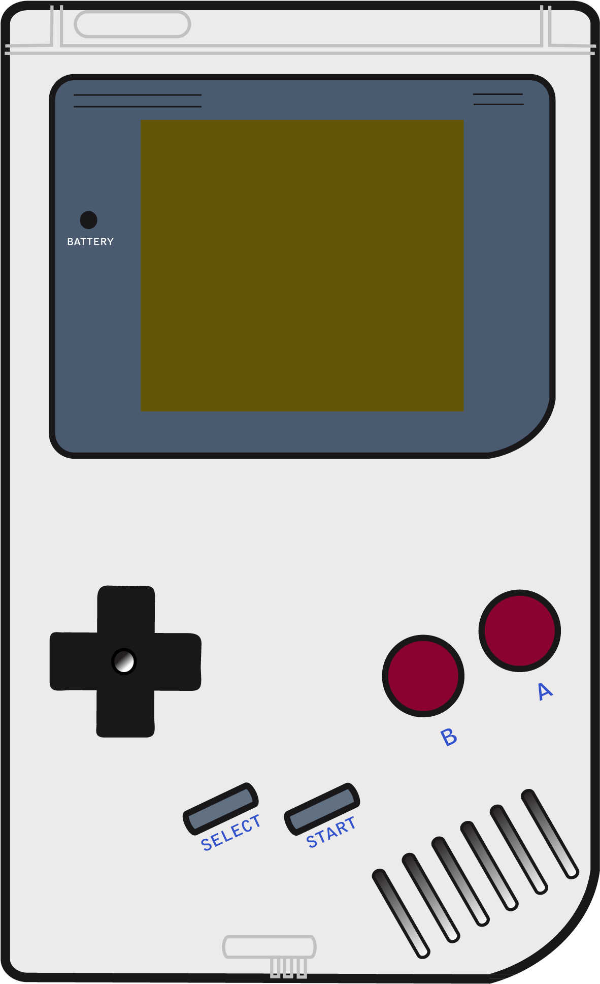 クラシック ゲームボーイ ベクターイラスト 壁紙