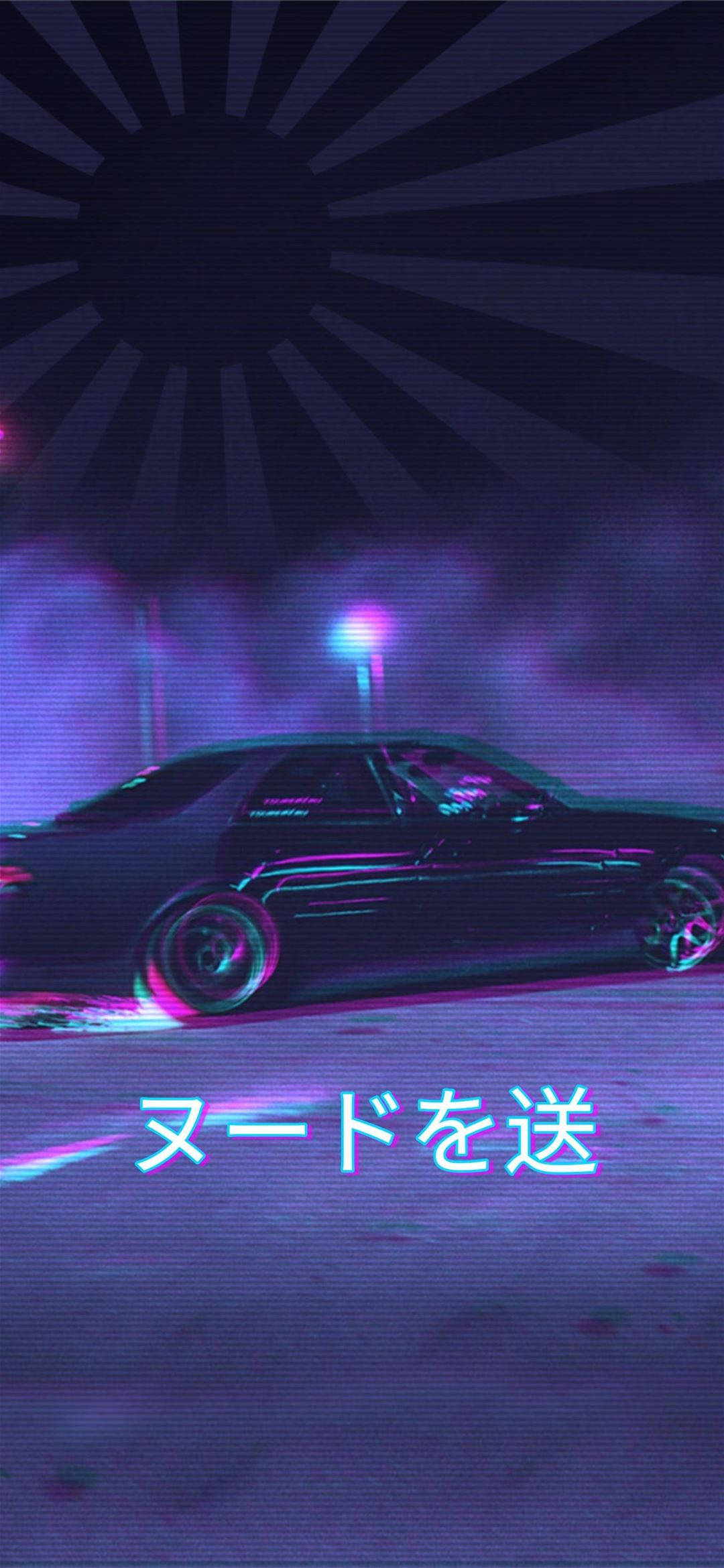 クラシックJDM美学 旗と共に 壁紙