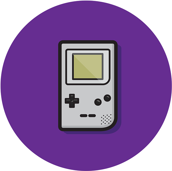 クラシックゲームボーイのベクターイラスト 壁紙