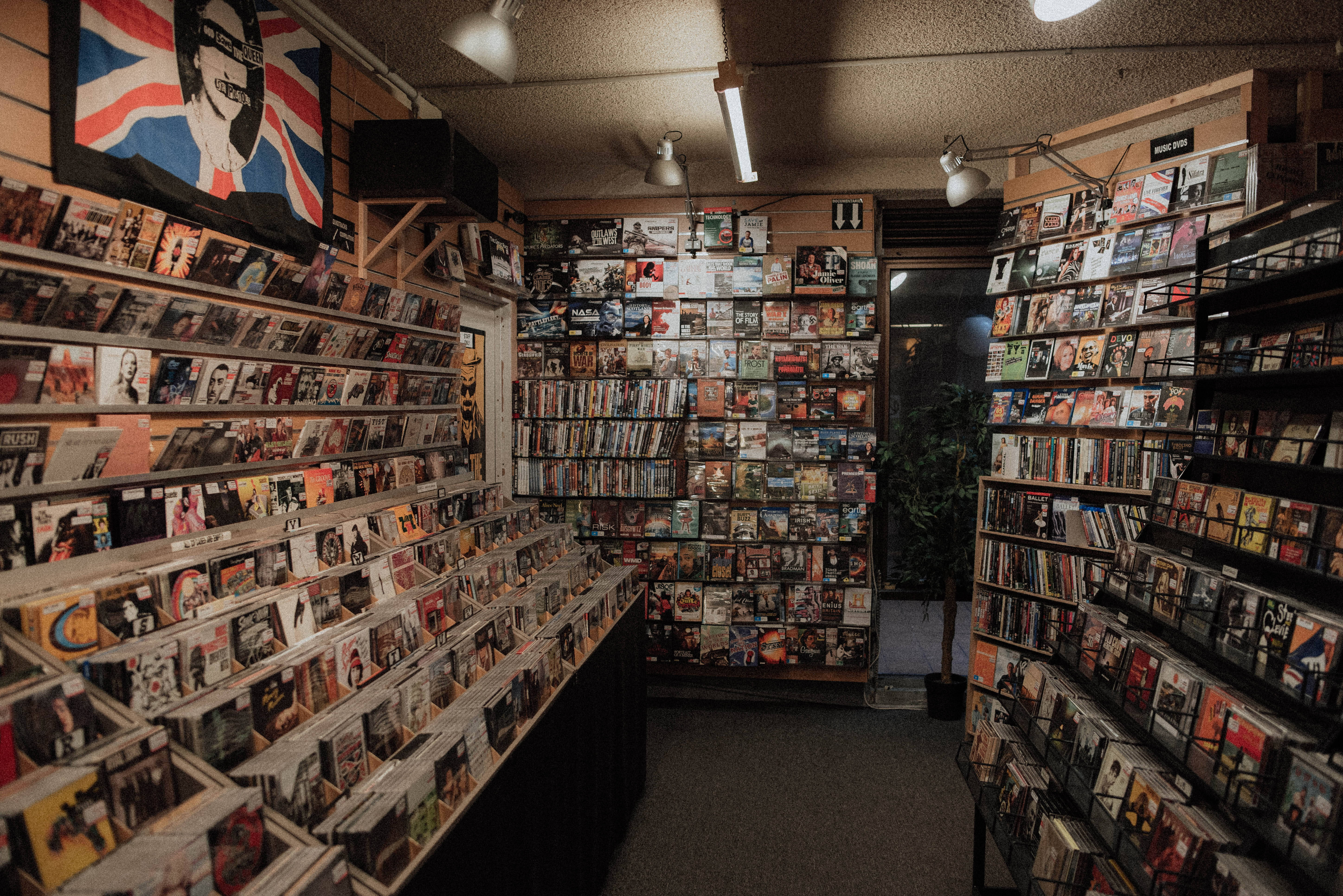 クラシックレコード店 壁紙