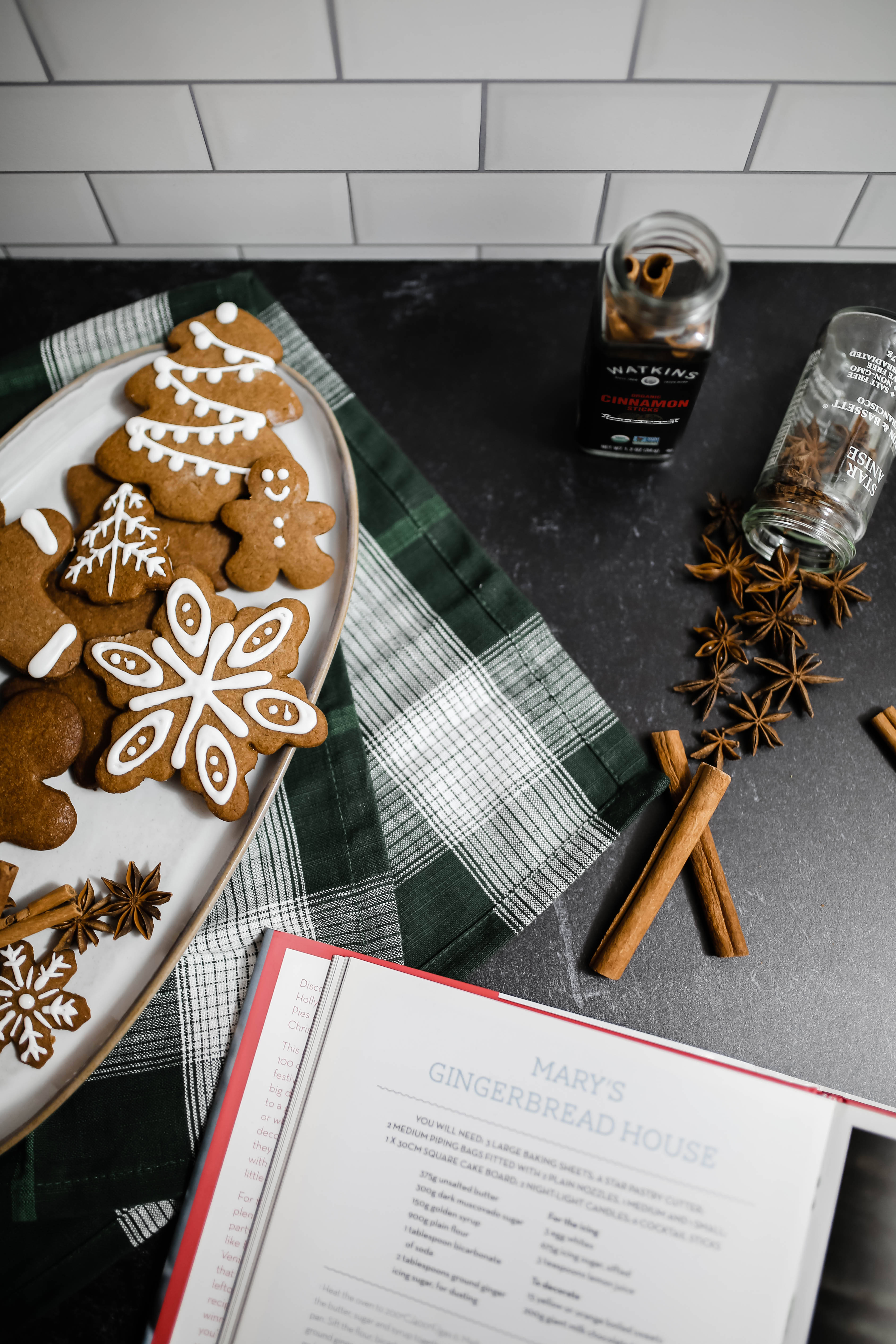 クリスマスのジンジャーブレッド 壁紙
