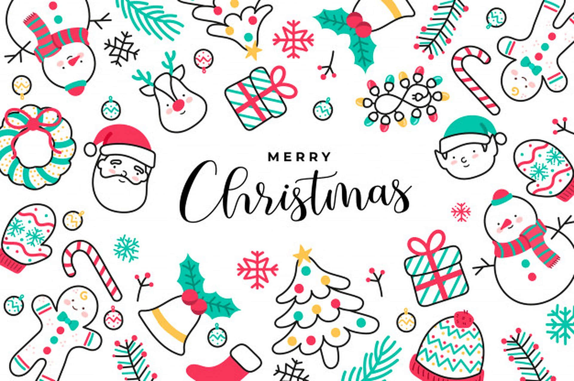 クリスマスの喜びがここに 壁紙