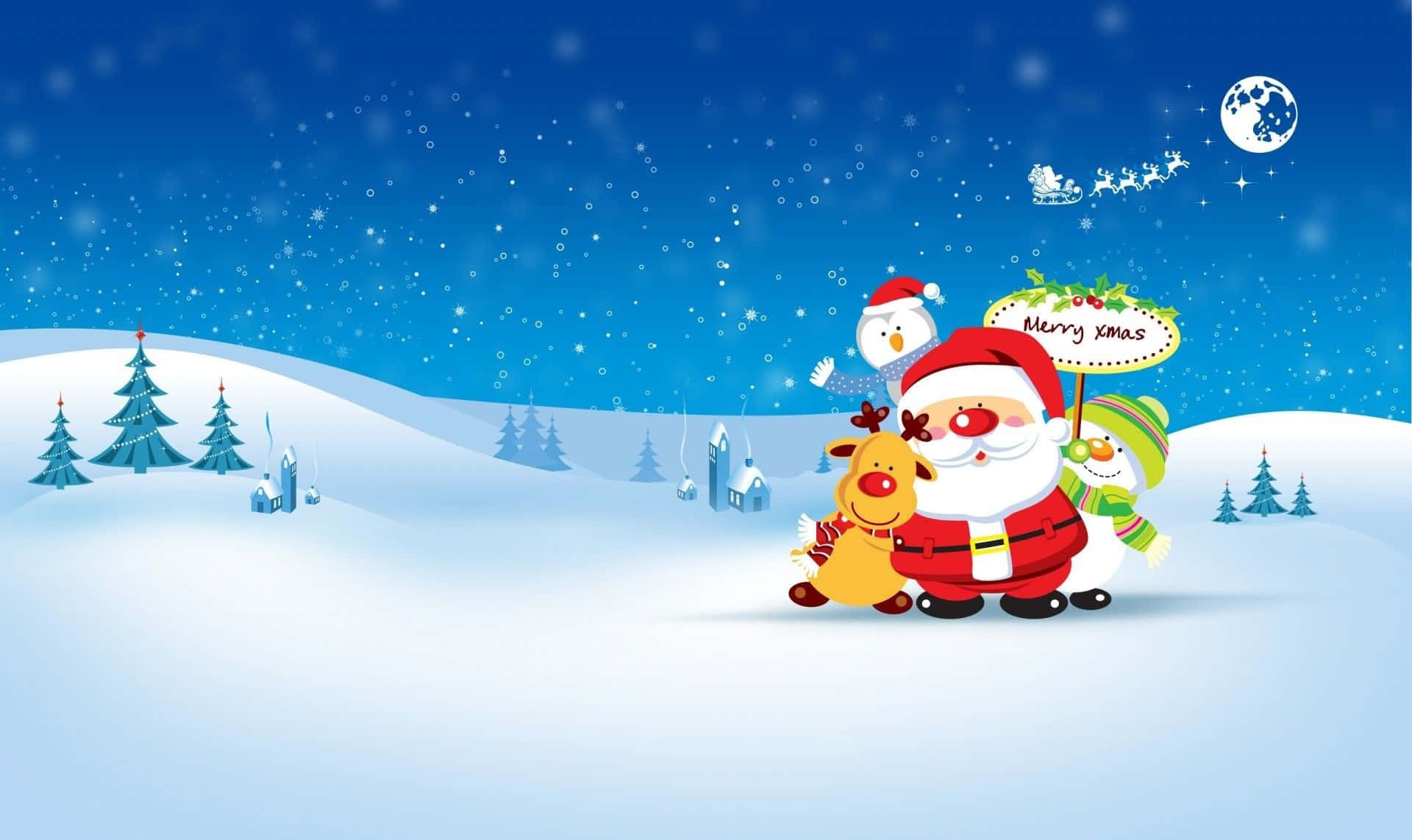 クリスマスの喜びでホリデーを祝う 壁紙