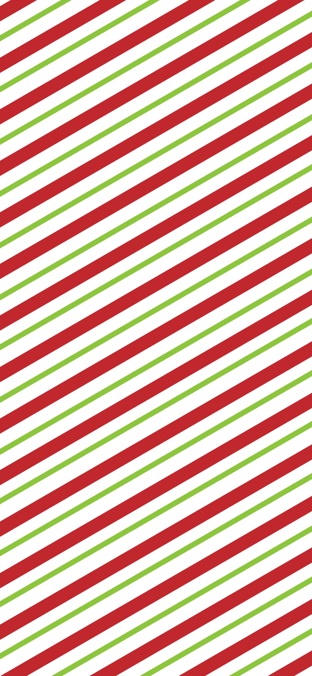 クリスマスの赤と緑のストライプ柄ペーパー 壁紙