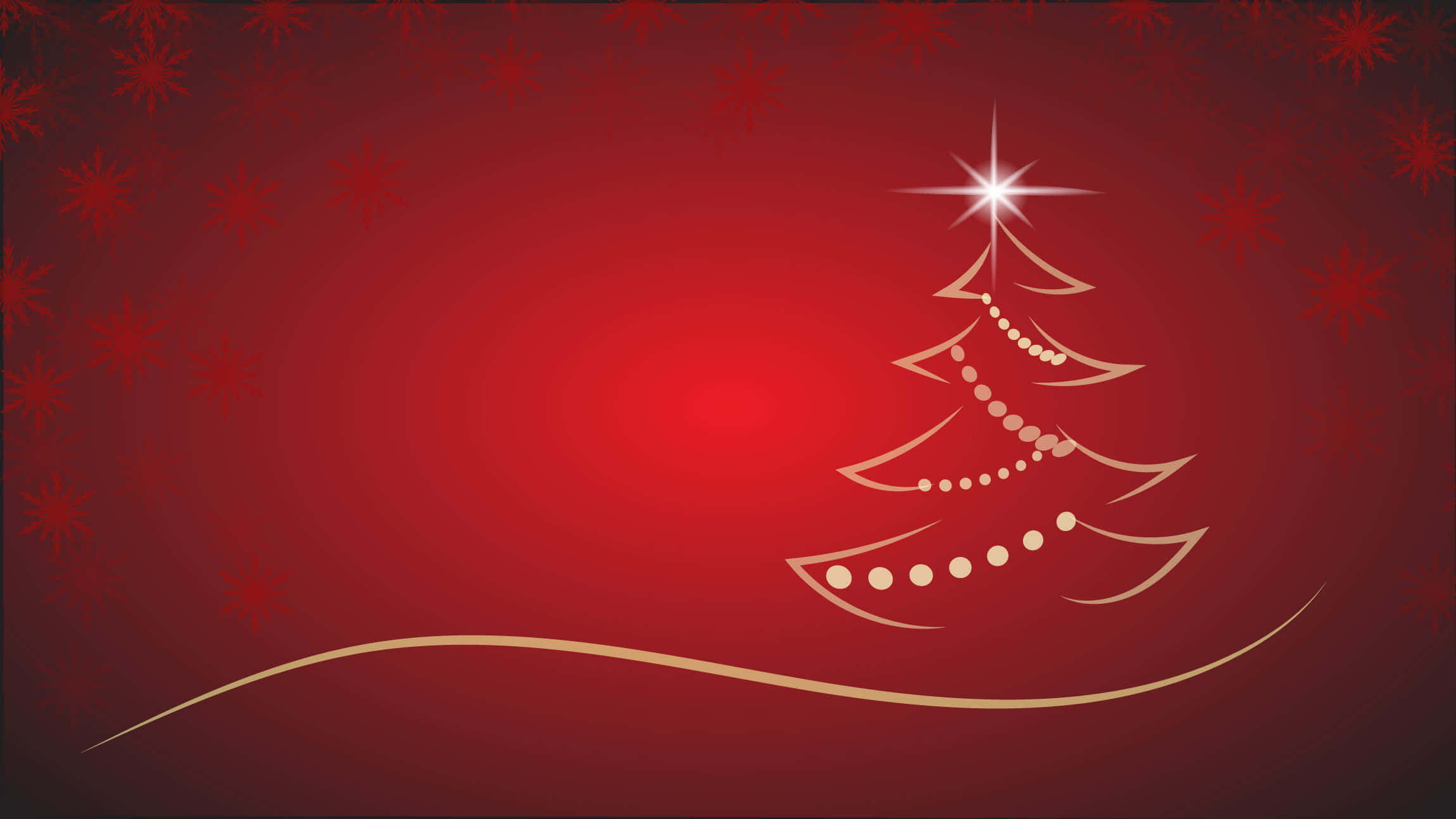 クリスマスツリーでお家を華やかに彩るホリデーシーズン 壁紙