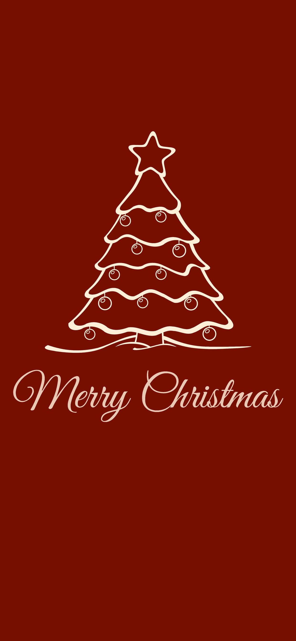 クリスマスツリーパターン iPhone 壁紙