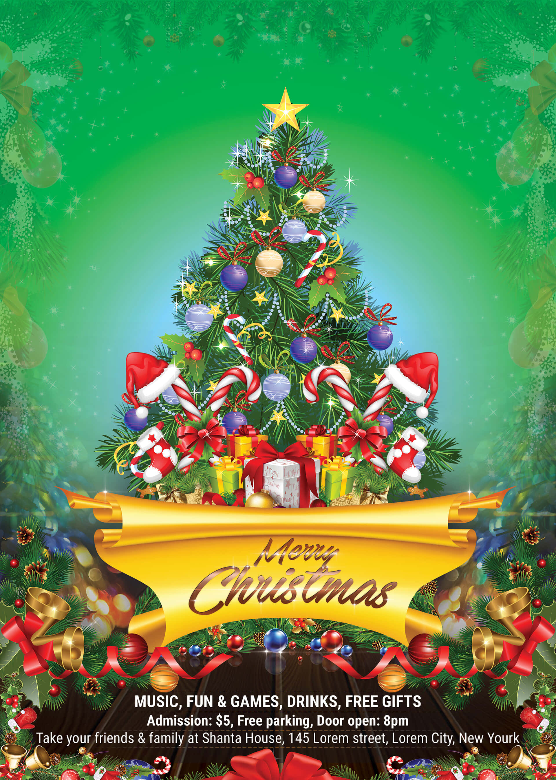 クリスマスフライヤー背景 壁紙